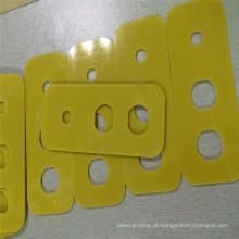 Peças de usinagem de placa de fibra de vidro epóxi amarela